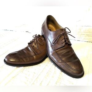 Mercanti Fiorentini Italian Leather Dress Shoes Mens 11 M Oxford Brown